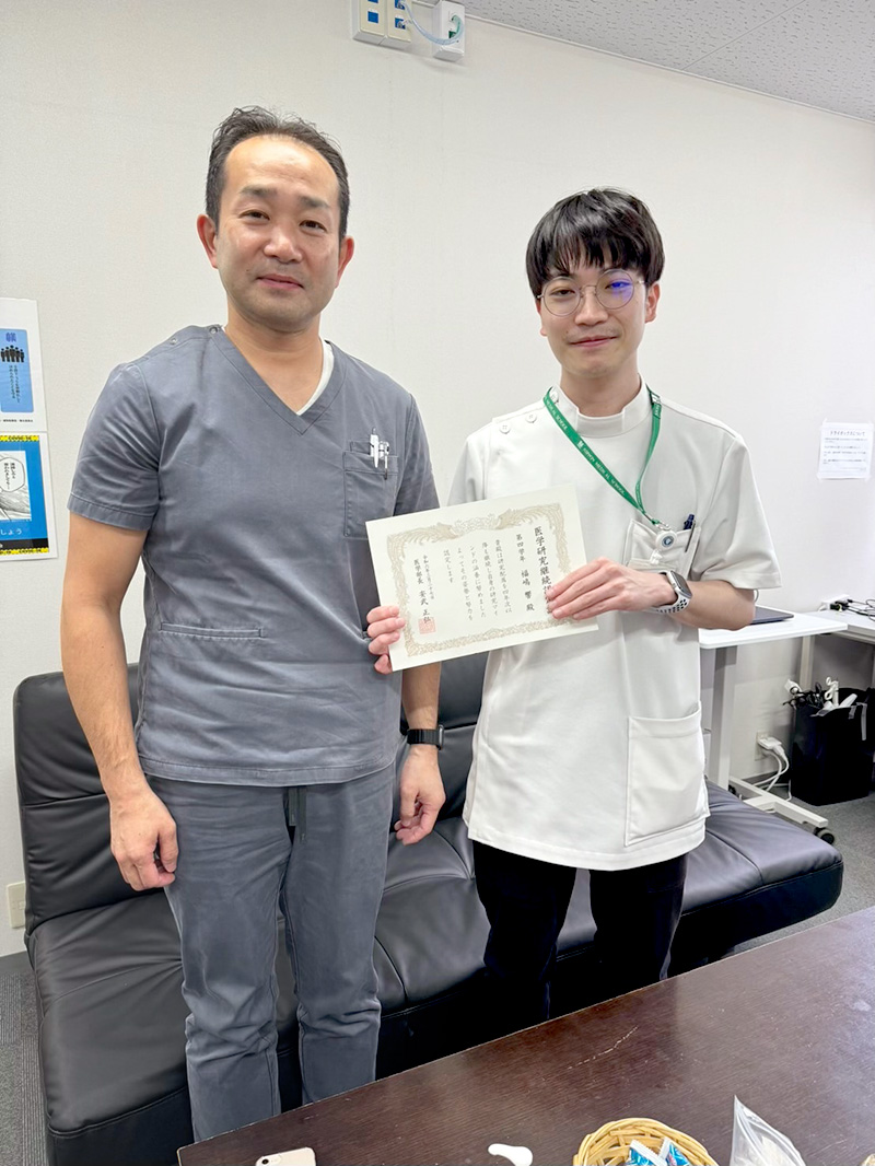 進士誠一先生と福嶋響くん